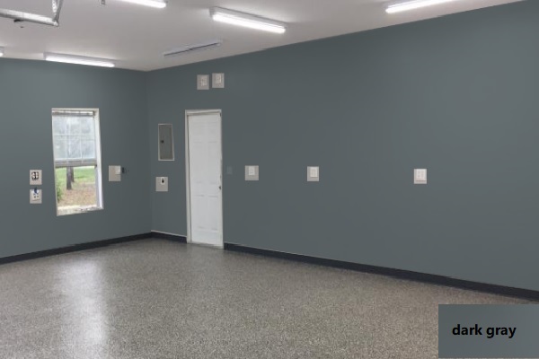 dark gray paint Garage