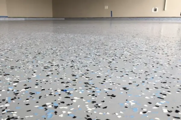 metallic garage floor