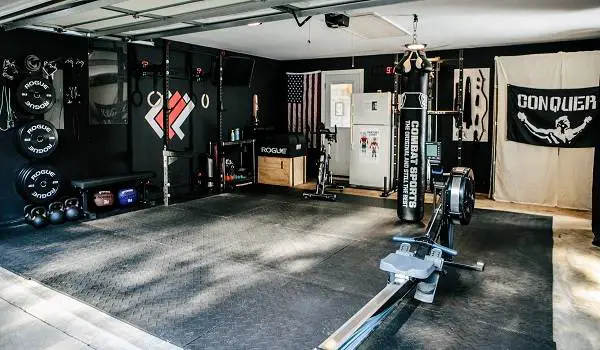 man cave gym garage