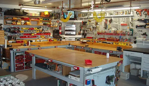 man cave workshop garage