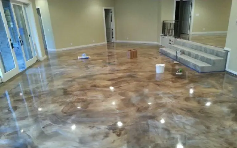 metallic epoxy garage floor