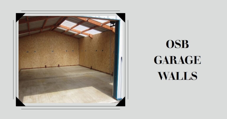 osb garage walls painted