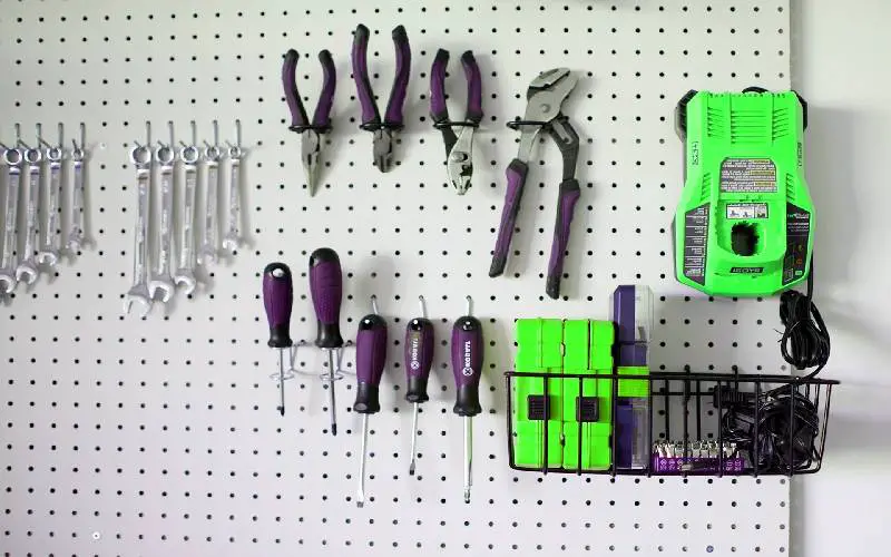 pegboards for small tools garage