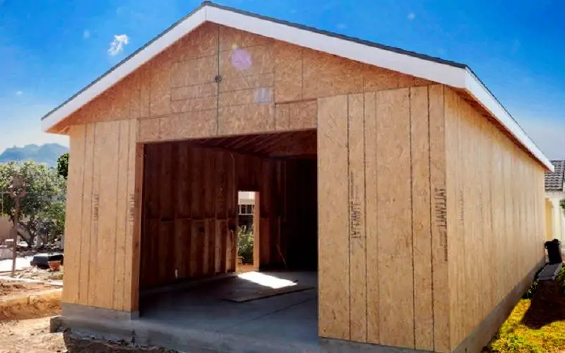 Plywood Exterior Walls Garage 