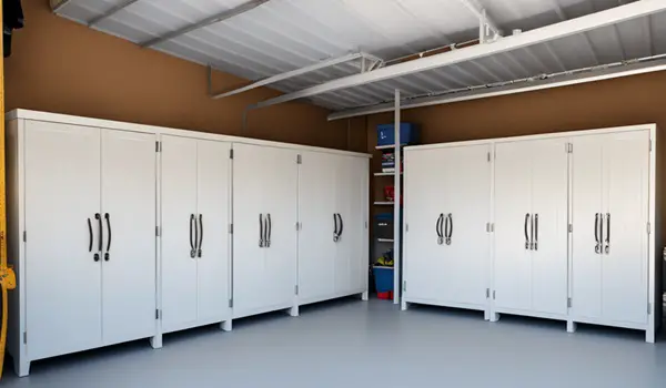 white garage storage