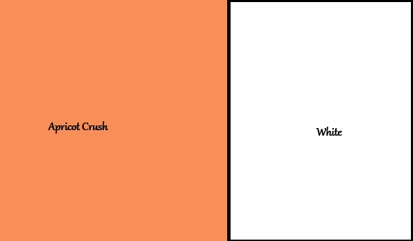 apricot crush and white