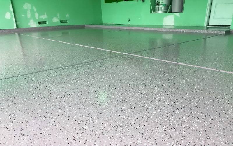 epoxy granite garage floor
