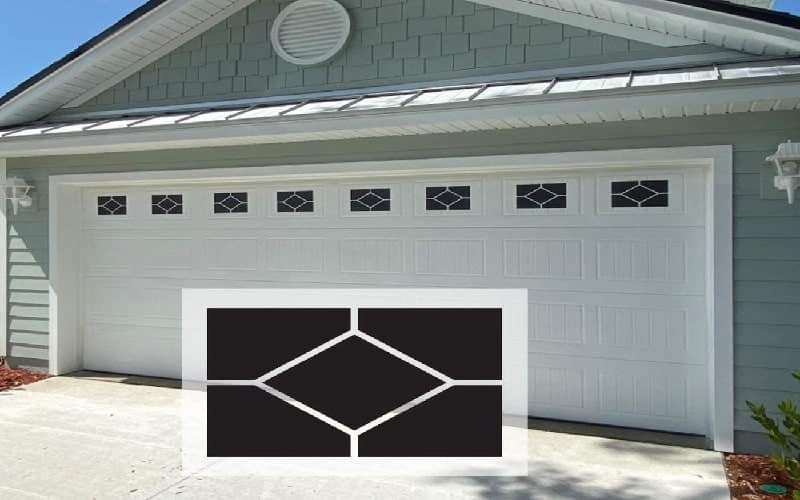 garage door window inserts sizes
