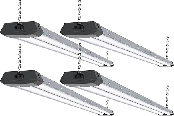 Hykolity 4 Pack 4ft Linkable LED Shop Light