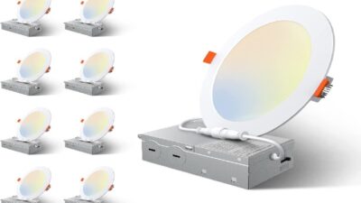 amico ultra-thin led recessed ceiling light