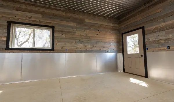 wood panels garage wall protector