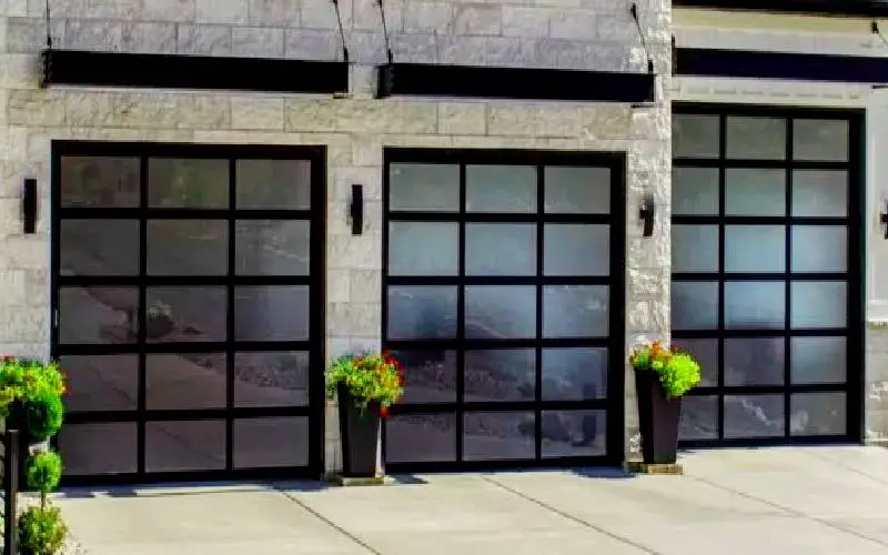 garage doors with windows