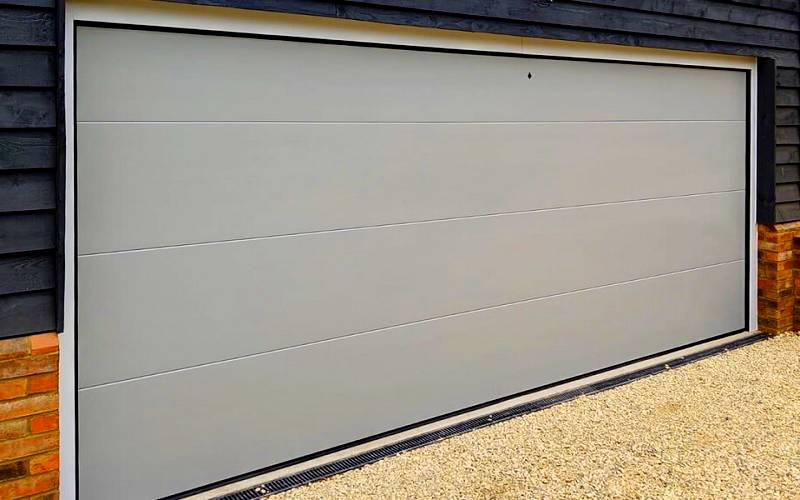 agate grey garage door