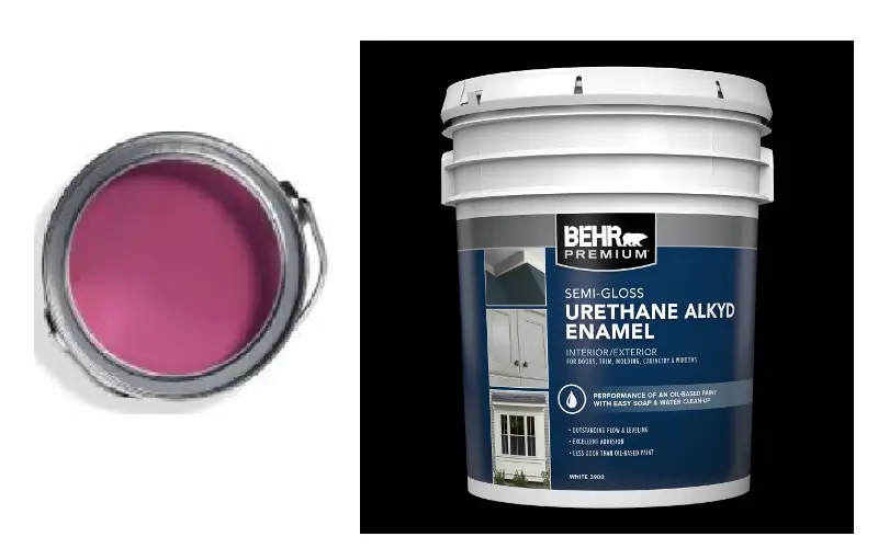 behr premium hybrid urethane alkyd semi-gloss enamel paint