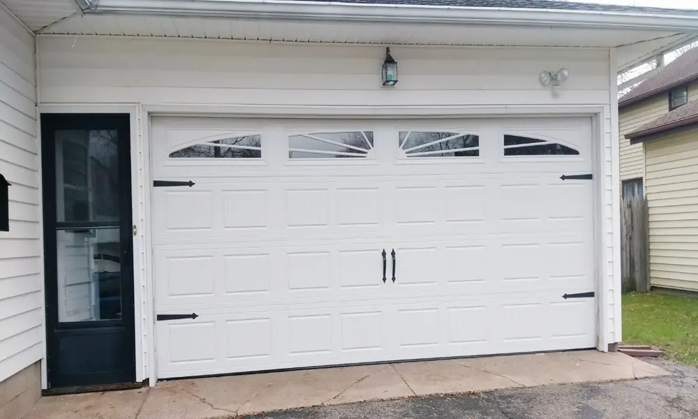 double garage door size