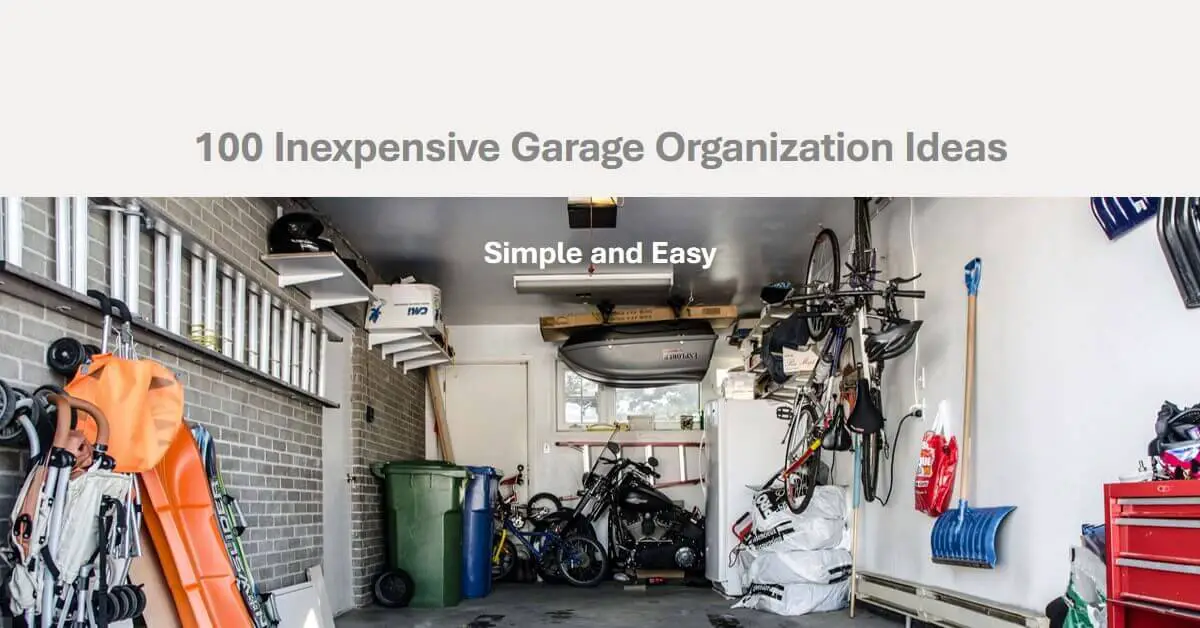 garage organization ideas on a budget