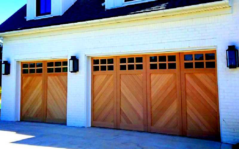 herringbone doors garage