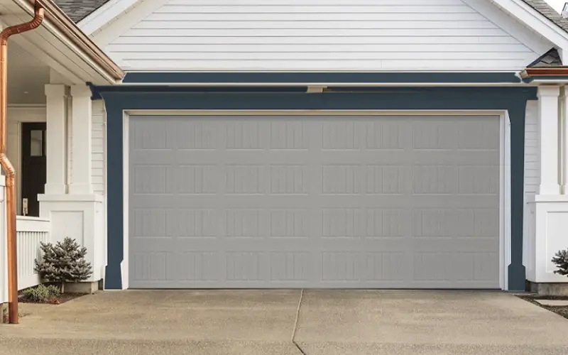 light grey garage door