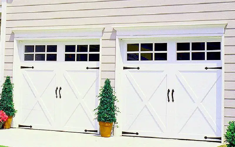 two car garage door sizes
