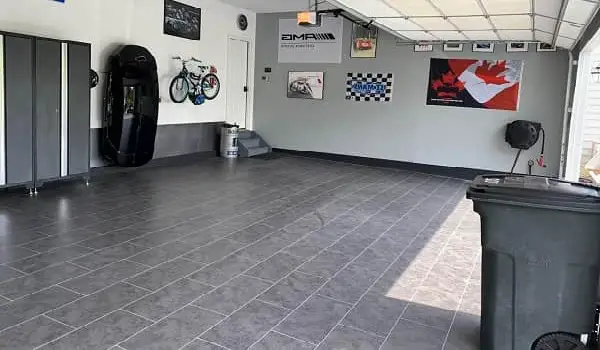 overlay garage floor tiles