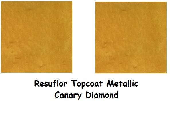 resuflor topcoat metallic canary diamond 1