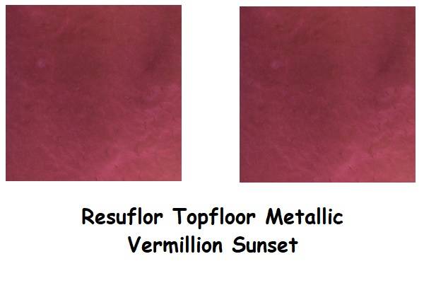 resuflor topfloor metallic vermillion sunset