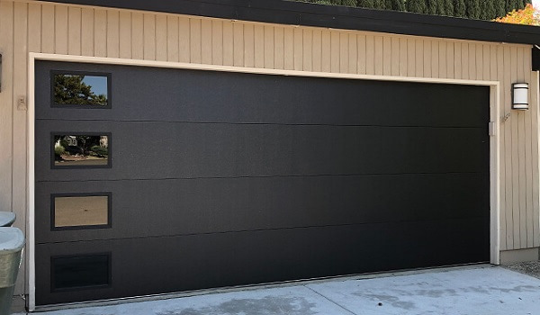 steel garage door modern