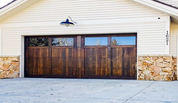 wood garage doors modern
