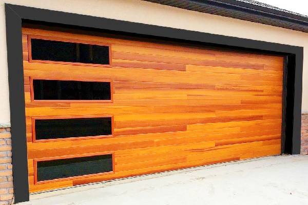 wooden garage doors