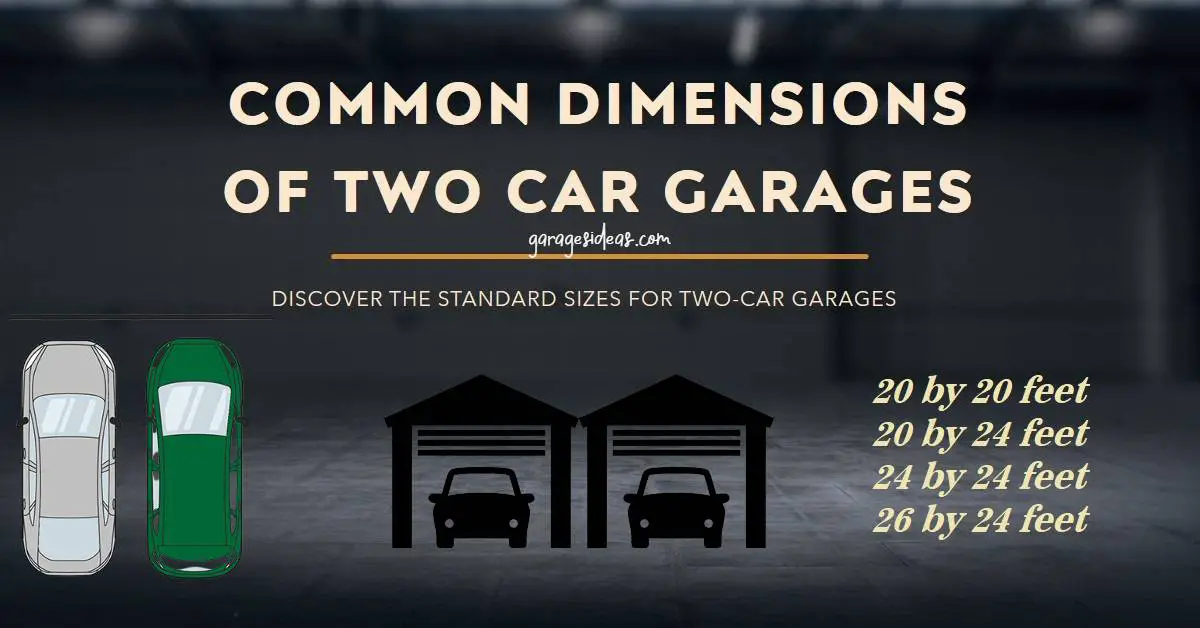 2 car garage dimensions