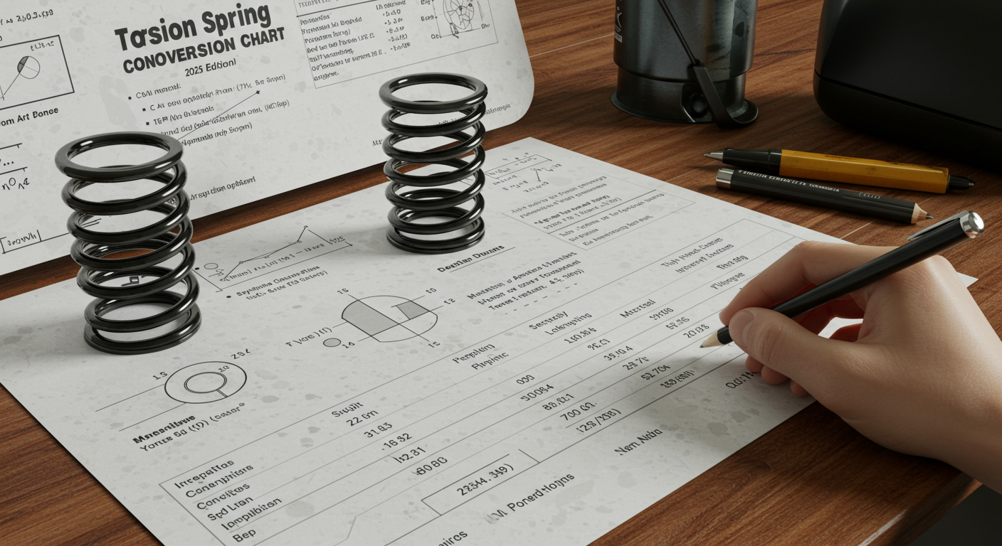 Torsion Spring Conversion Chart