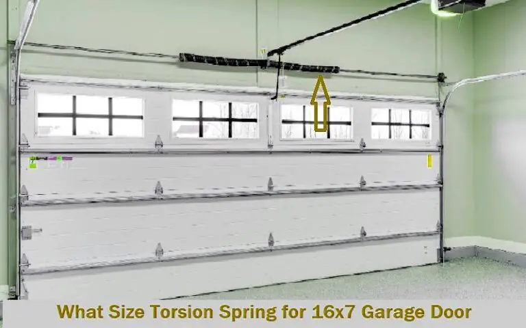 what size torsion spring for 16x7 garage door