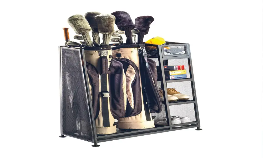 Suncast Rack Golf Equipment Organizer Storage