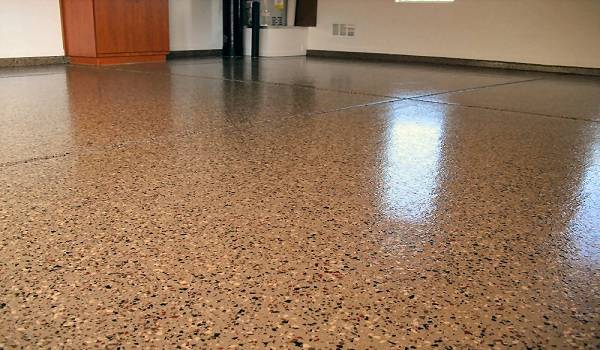 brown epoxy garage floor colors