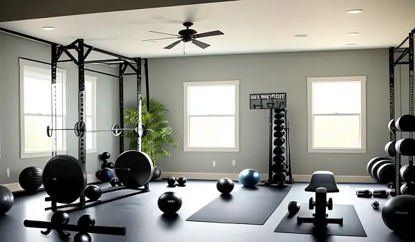 creating a home gym on a budget half garage gym ideas