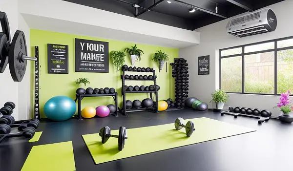 creating a motivating half garage gym ideas