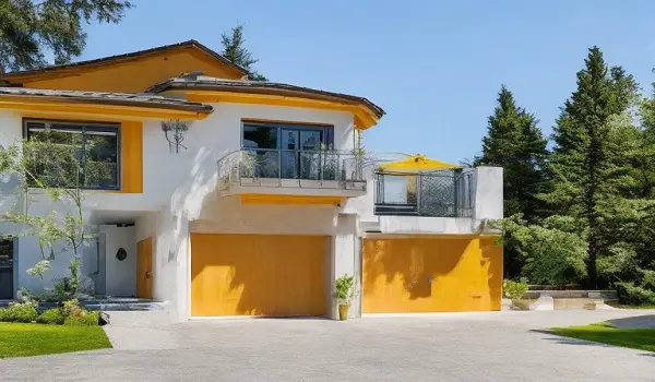 garage door color yellow
