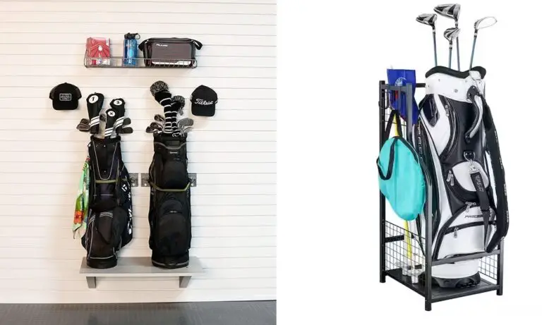 golf bag storage in garage