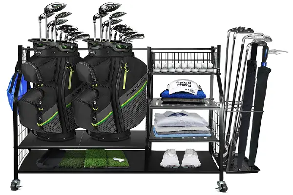 golf bag storage in garage