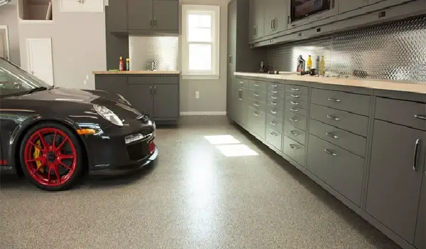 refinish the floor garage car