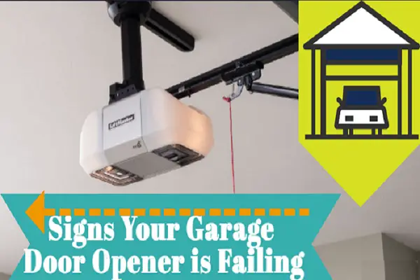 signs your garage door opener is failing