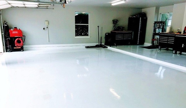 white garage floor epoxy colors