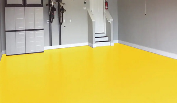 yellow epoxy garage floor colors