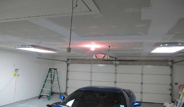 Popcorn ceilings garage ceiling