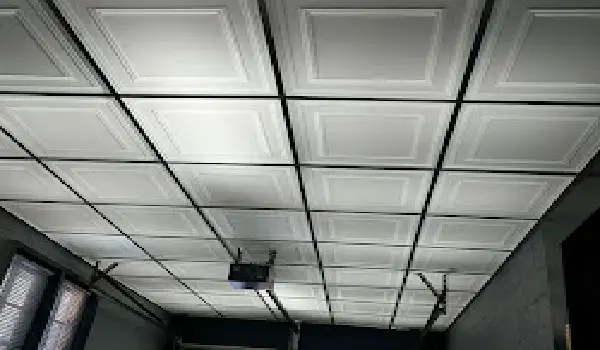 Tiles or planks garage ceiling
