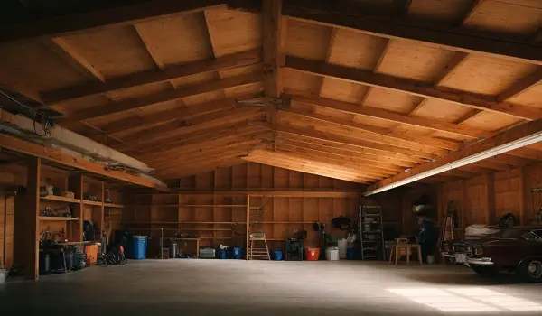 garage ceiling ideas bare rafters