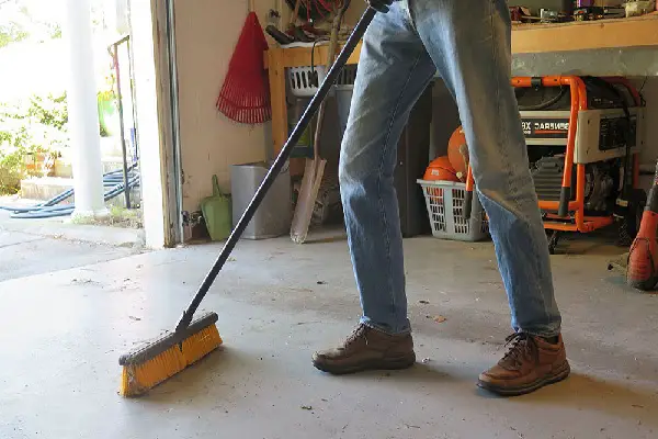how to clean garage floor without pressure washer