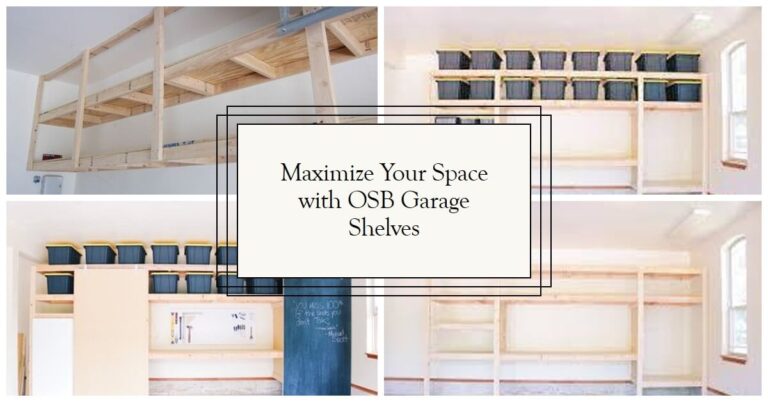 OSB garage shelves