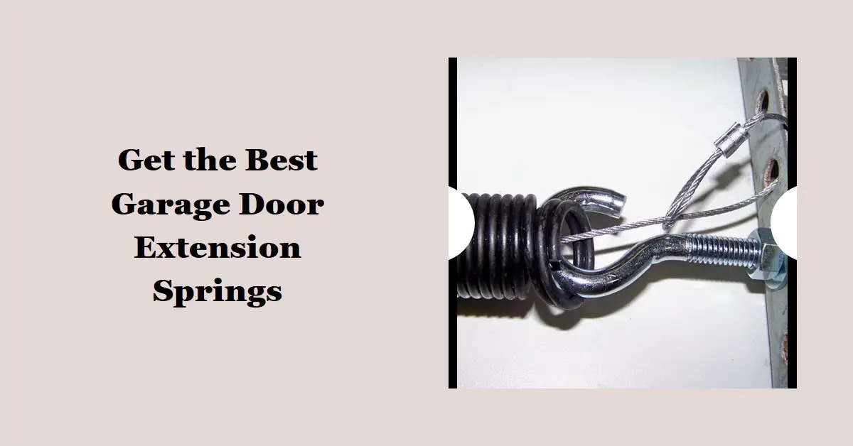 garage door extension springs