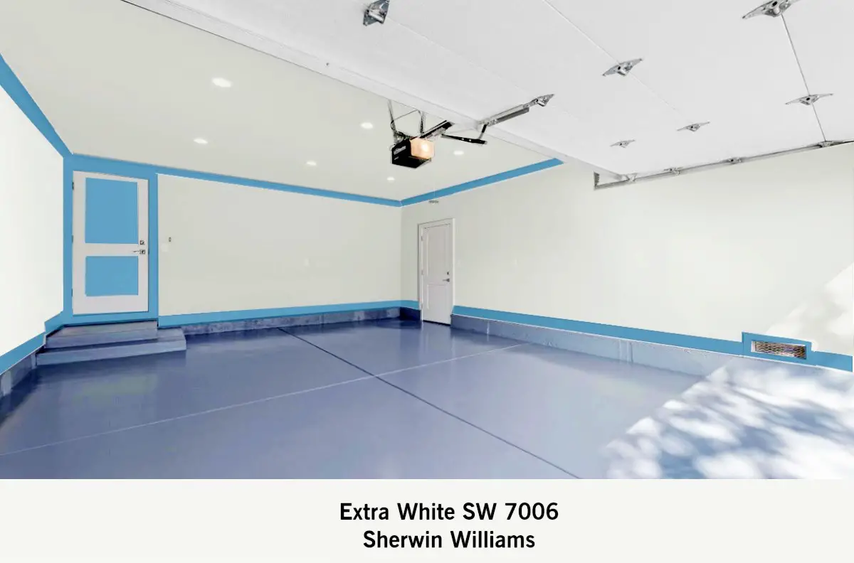 garage walls color extra white sherwin williams